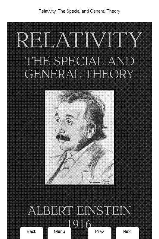 Ferris Reader emulator showing an illustrated EPUB cover